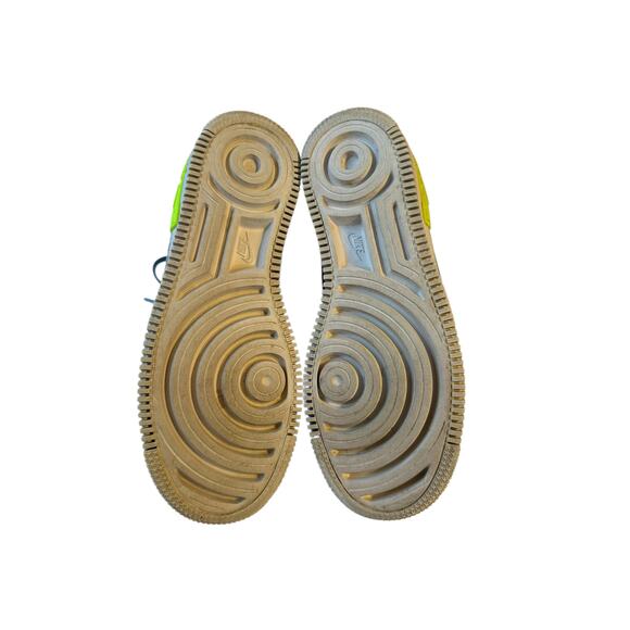 Nike Air Force 1 Shadow Atmosphere Grey Neon Green Reflective Logo Sneaker  8 - Picture 9 of 12